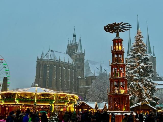 Altstadtpension Am Dom Erfurt Bagian luar foto